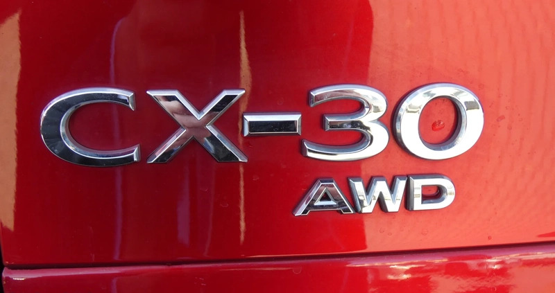 Mazda CX-30 cena 114900 przebieg: 31900, rok produkcji 2019 z Biały Bór małe 232